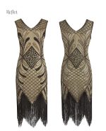 Robe noire années 30 pour soirée
