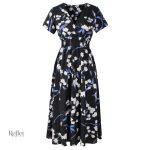 Robe noire chic, années 40, mode intemporelle