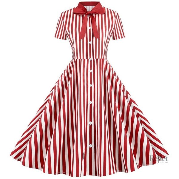 Robe d'inspiration rétro femme années 70