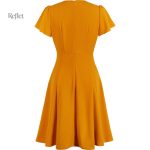 Robe rétro orange années 70