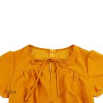 Robe vintage orange femme