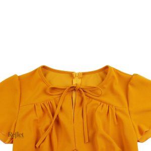 Robe vintage orange femme