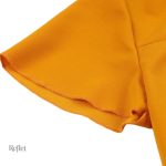Robe midi orange style rétro