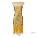 Robe vintage scintillante de style années 30