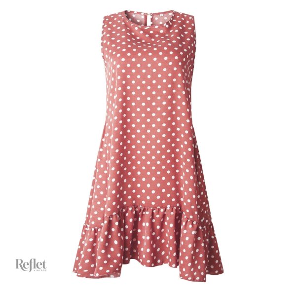 robe-petite-fille-annee-50-pois-1 Robe petite fille années 50 à pois