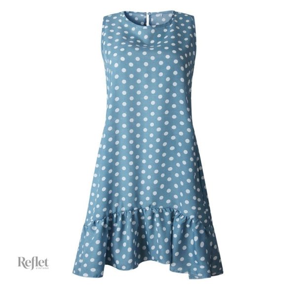 Robe vintage enfants avec motifs à pois