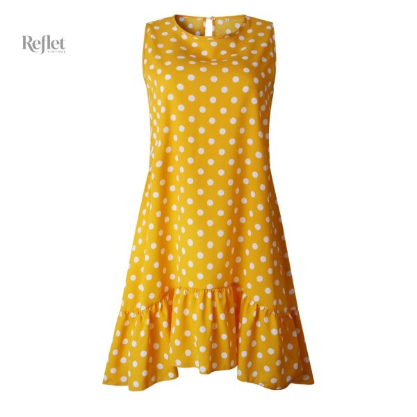 Robe à pois pour petite fille