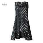 Robe années 50 enfant à pois colorés