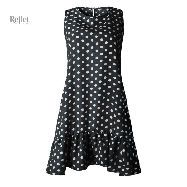 Robe années 50 enfant à pois colorés