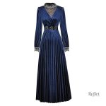Robe plissée vintage inspirée des années 50