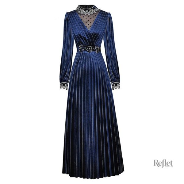robe-plissee-annee-50-1 Robe plissée vintage inspirée des années 50