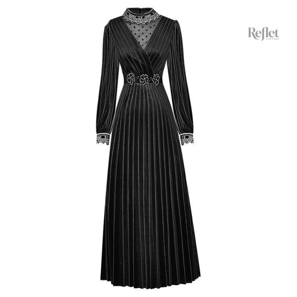 Robe années 50, look intemporel et féminin avec plissés