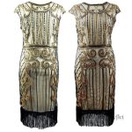 Robe rétro des années 20 pour femme pulpeuse