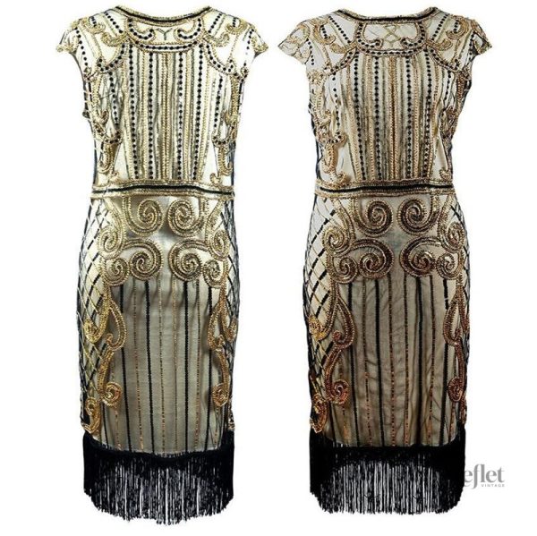 Robe rétro des années 20 pour femme pulpeuse