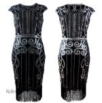 Robe années 20 chic pour silhouettes voluptueuses