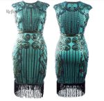 Robe festive vintage pour femmes rondes