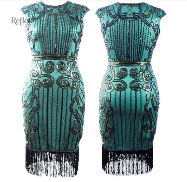 Robe festive vintage pour femmes rondes