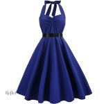 Robe soirée années 80, style rétro coloré