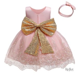 Robe rétro pour bébé, élégante et confortable