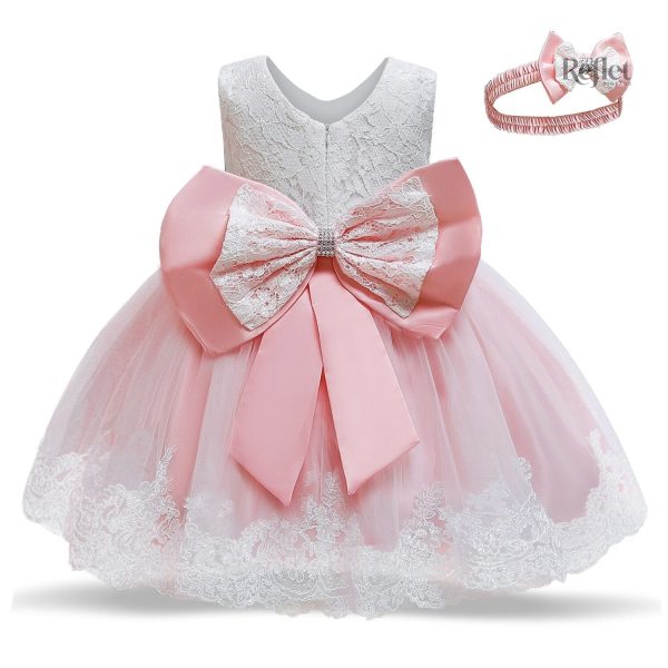 Robe bébé avec imprimé délicat, style rétro