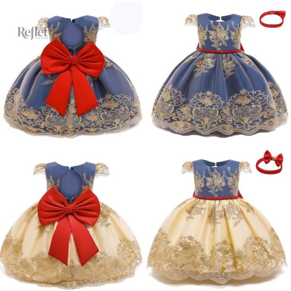 Robe rétro pour bébé, design princesse, taille 1 mois