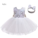 Robe rétro pour bébé de 6 mois avec look princesse