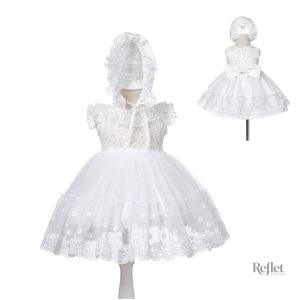Robe couronnée pour bébé fille