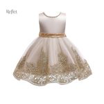Robe pour fille avec jupe évasée et motif princesse