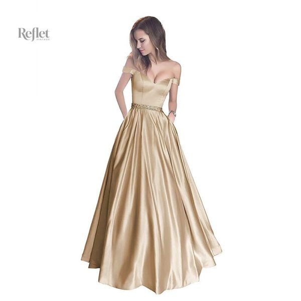 Robe princesse à manches courtes pour femme