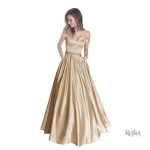 Robe princesse avec détails délicats et sophistiqués
