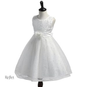 Robe baptême délicate pour petite fille