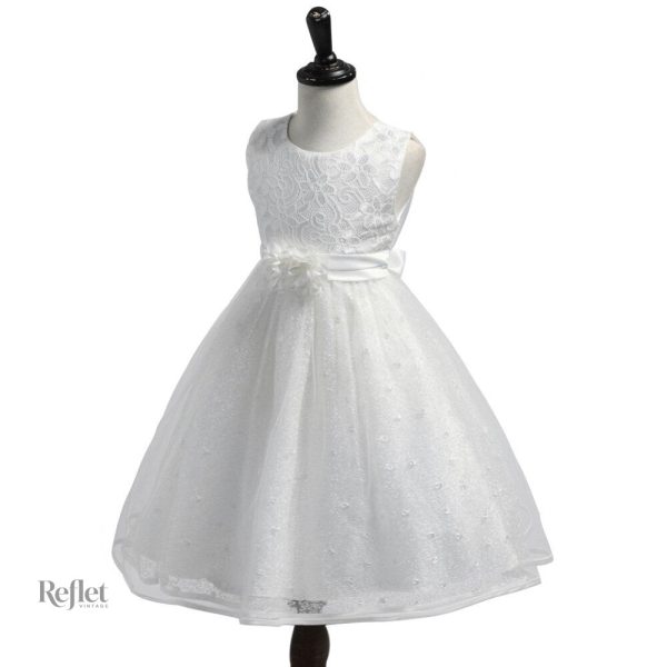 Robe baptême délicate pour petite fille