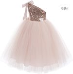 Robe blanche pour fille style princesse