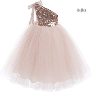 Robe blanche pour fille style princesse