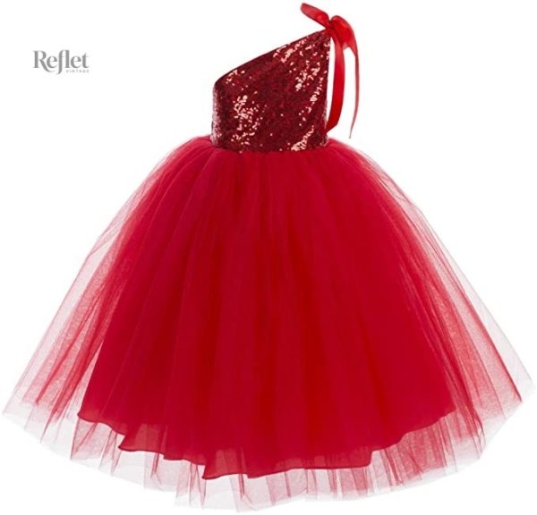 Robe élégante pour petite fille blanche