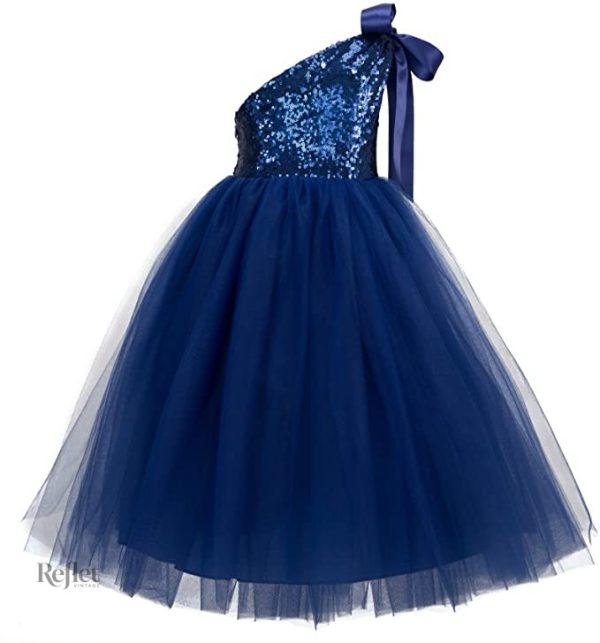 Robe festive blanche pour fille