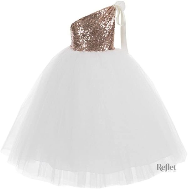 Robe blanche pour occasions spéciales fille