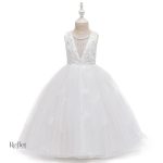 Robe princesse fille avec détails raffinés