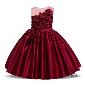 Robe festive pour enfant style princesse