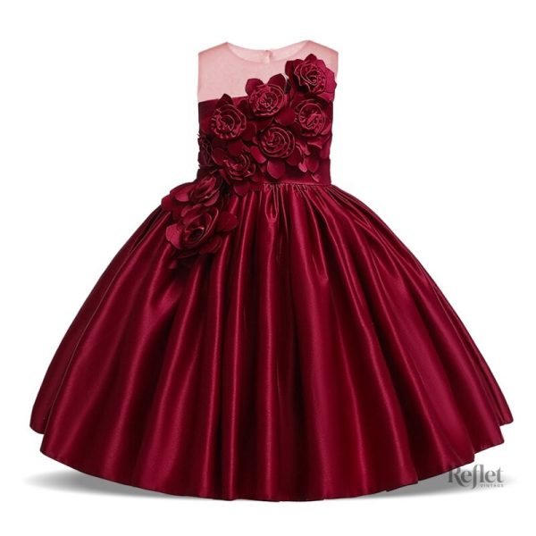 Robe festive pour enfant style princesse