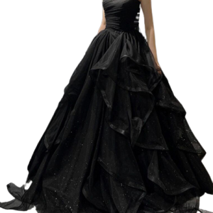 Robe Princesse Noir Femme élégante et féminine