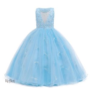 Robe de princesse pour jeune fille avec jupon volumineux