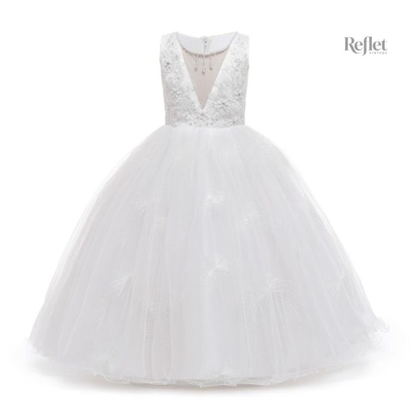 Robe princesse pour fille avec détails scintillants et accessoires