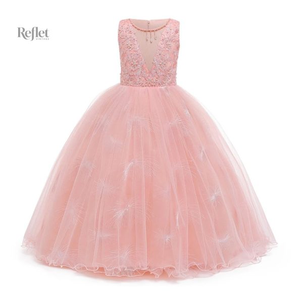 Modèle de robe princesse pour petite fille, style féérique