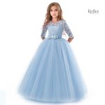 Robe de bal princesse enfant en blanc