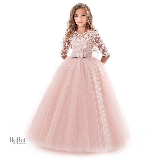 Modèle de robe princesse blanche pour fille