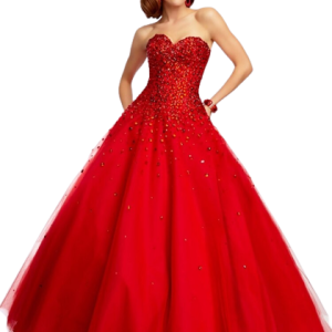 Robe Rouge Femme style Princesse