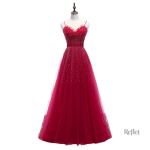 Robe de princesse femme en vin rouge