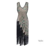 Robe rétro des années 20 en style vintage