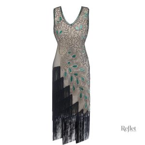 Robe rétro des années 20 en style vintage